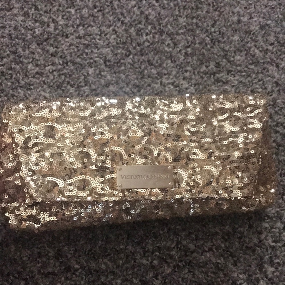 Victoria's Secret Gold Sequin Clutch